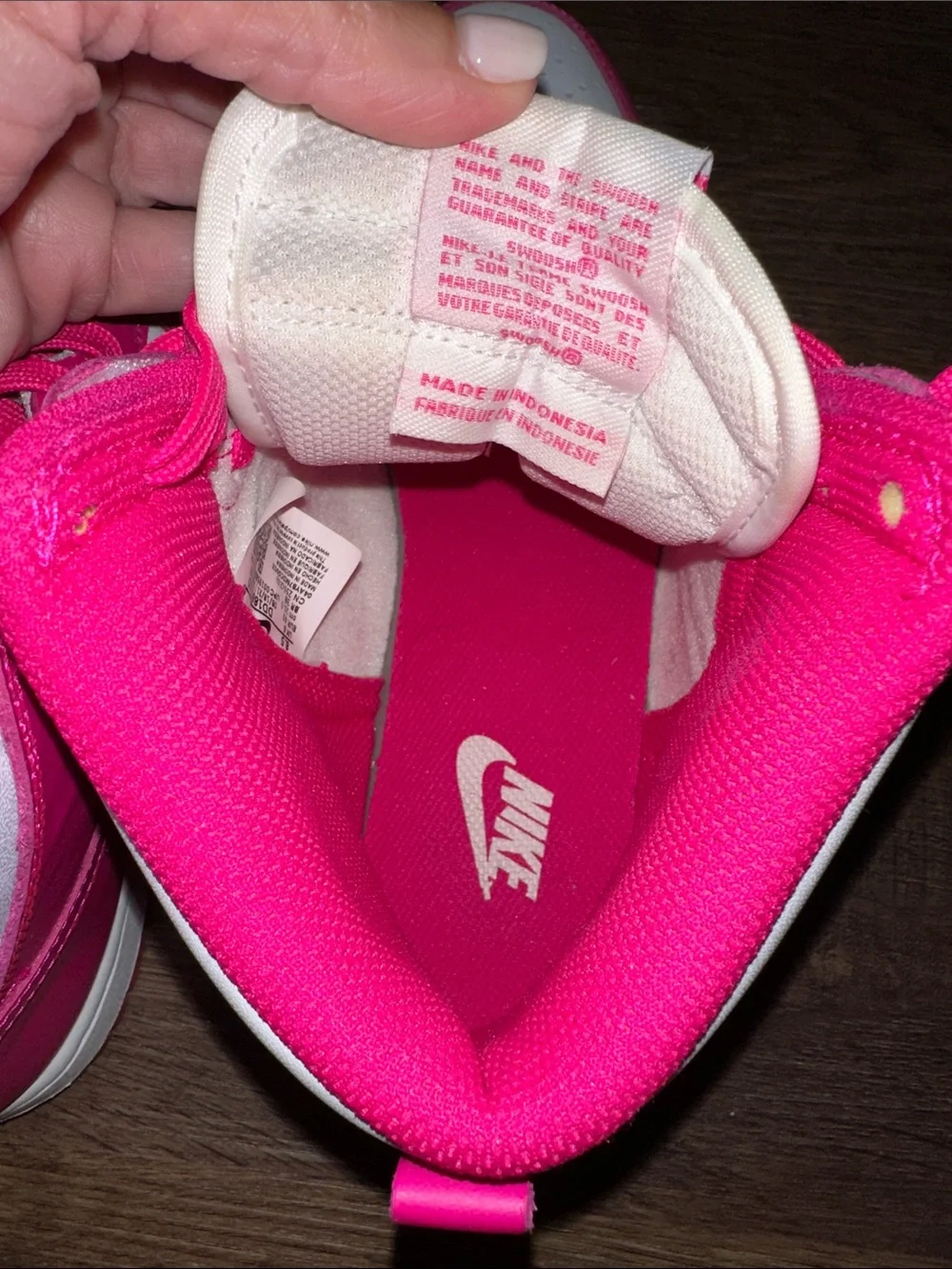 Women’s Nike Dunk High size 8.5 Color Pink Prime